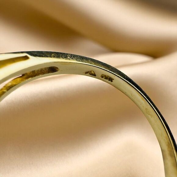 VINTAGE- 10K Gold -LARGE Natural Amethyst Ring- 5CTTW -Size 10 -Solitaire - 4.3g - Picture 5 of 16